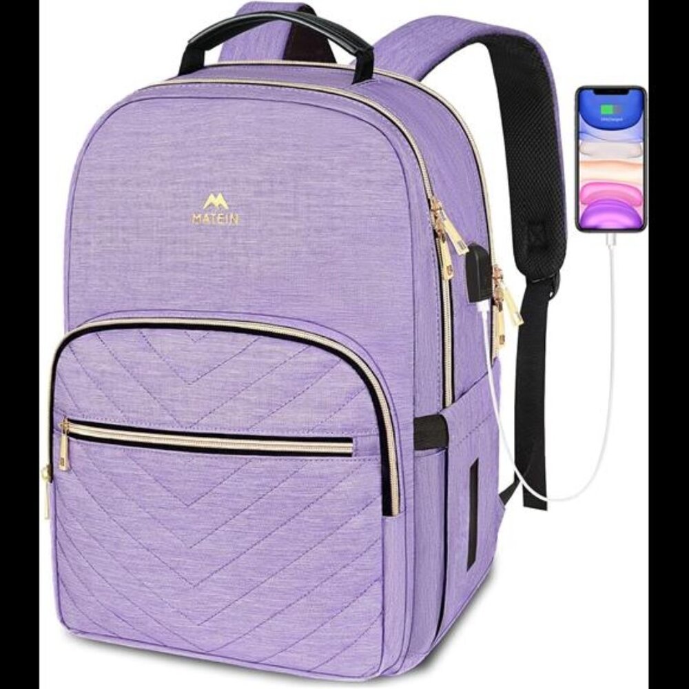 Laptop Backpack for Women, Anti Theft 15.6 inch College School Bookbag for Girls